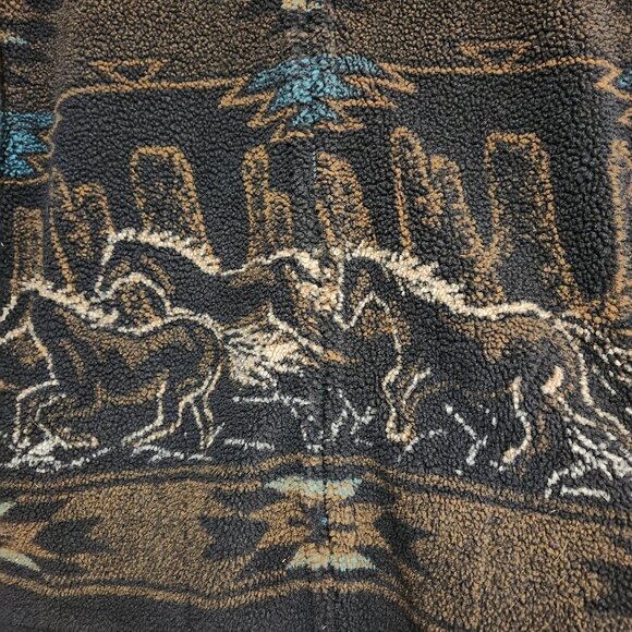 Vintage Outback Trading Co. Unisex Size Small Southwestern Wild Horse Pattern - Picture 5 of 7